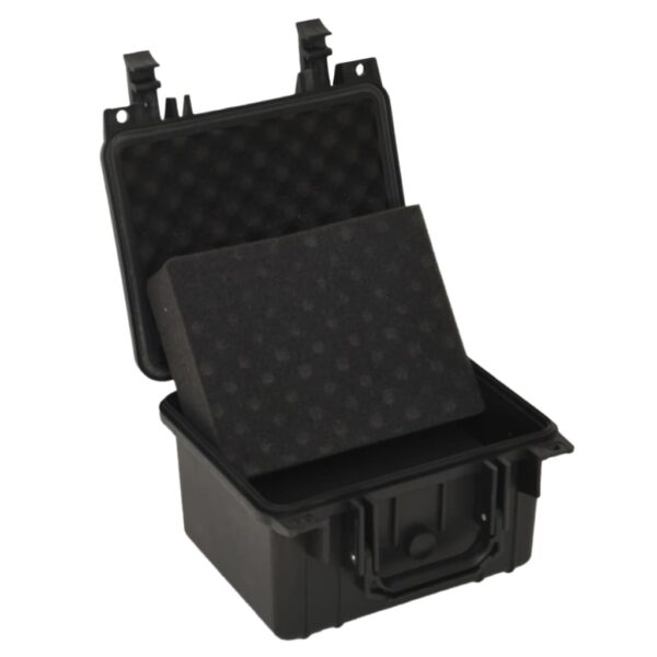 vidaXL Portable Flight Case Black 10.6"x9.8"x7.1" PP - Image 4