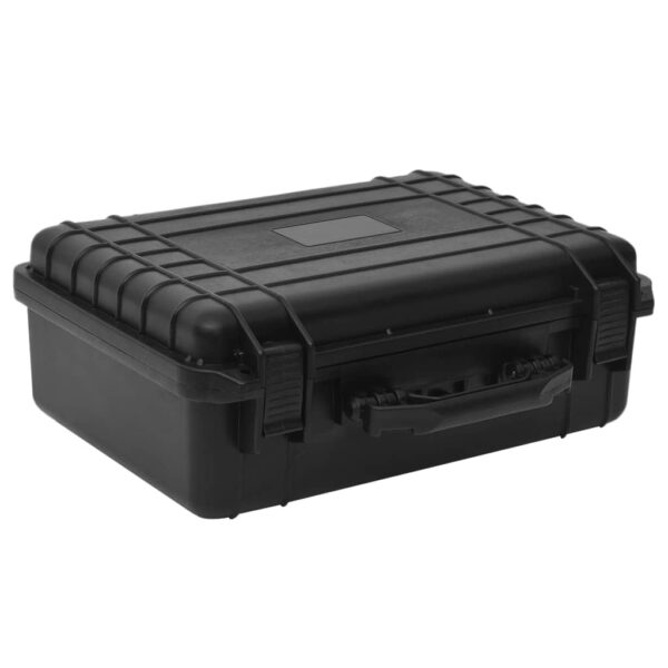 vidaXL Portable Flight Case Black 18.5"x14.2"x7.1" PP