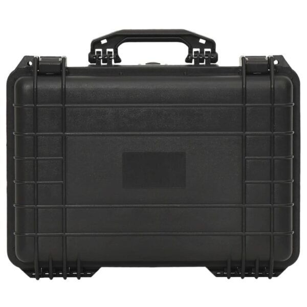 vidaXL Portable Flight Case Black 18.5"x14.2"x7.1" PP - Image 5