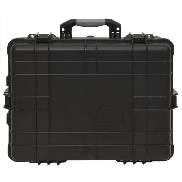 vidaXL Wheeled Flight Case Black 22.8"x17.7"x10.6" PP - Image 5