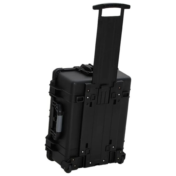 vidaXL Wheeled Flight Case Black 22.8"x17.7"x10.6" PP - Image 8