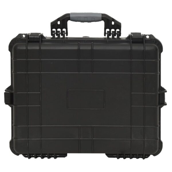 vidaXL Portable Flight Case Black 21.7"x16.9"x8.3" PP - Image 5