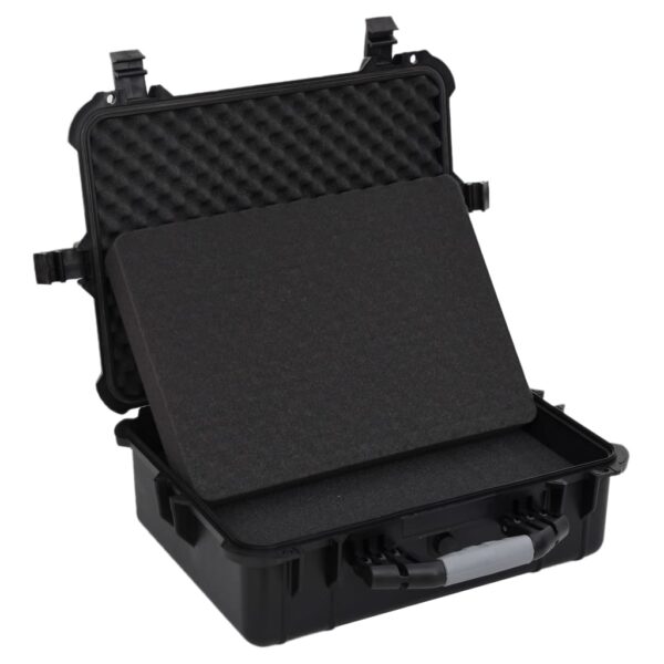 vidaXL Portable Flight Case Black 20.5"x15.7"x7.5" PP - Image 4