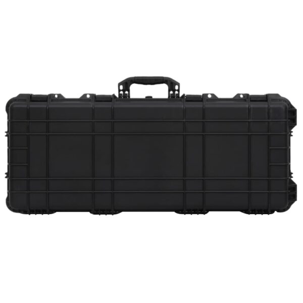 vidaXL Wheeled Flight Case Black 37.8"x16.5"x6.3" PP - Image 3