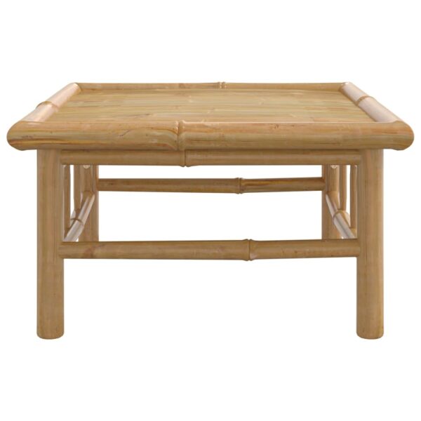 vidaXL Patio Table 25.6"x21.7"x11.8" Bamboo - Image 3