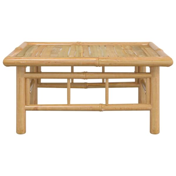 vidaXL Patio Table 25.6"x21.7"x11.8" Bamboo - Image 4