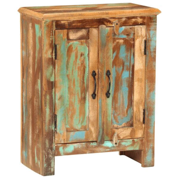 vidaXL Sideboard with 2 Doors 21.7"x11.8"x27.6" Solid Wood Reclaimed - Image 10