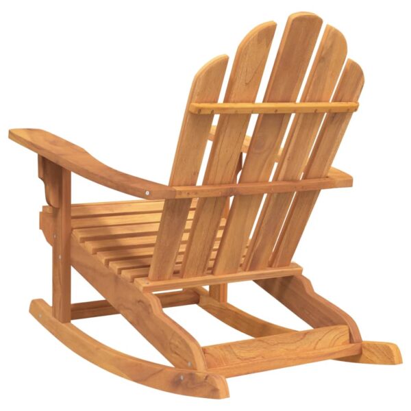 vidaXL Patio Adirondack Rocking Chair 31.1"x39.4"x40.6" Solid Wood Teak - Image 5