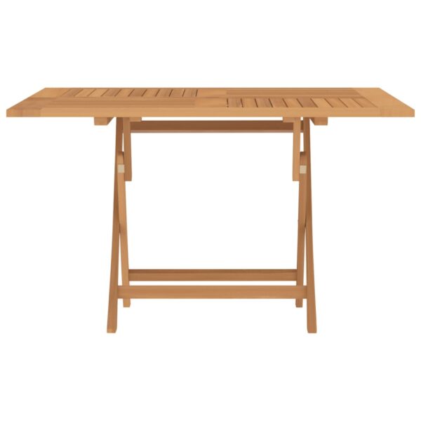 vidaXL Folding Patio Table 47.2"x47.2"x29.5" Solid Wood Teak - Image 3