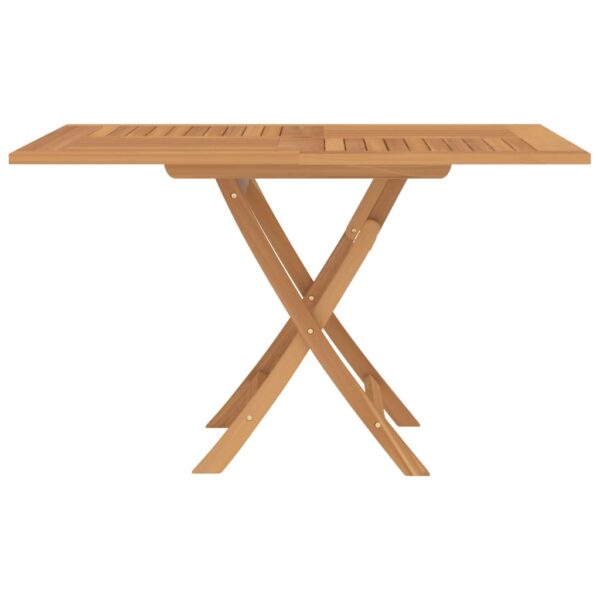 vidaXL Folding Patio Table 47.2"x47.2"x29.5" Solid Wood Teak - Image 4