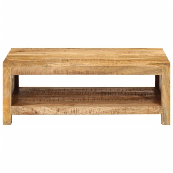 vidaXL Coffee Table 31.5"x21.7"x11.8" Solid Wood Mango - Image 2