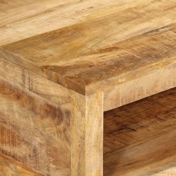 vidaXL Coffee Table 31.5"x21.7"x11.8" Solid Wood Mango - Image 4