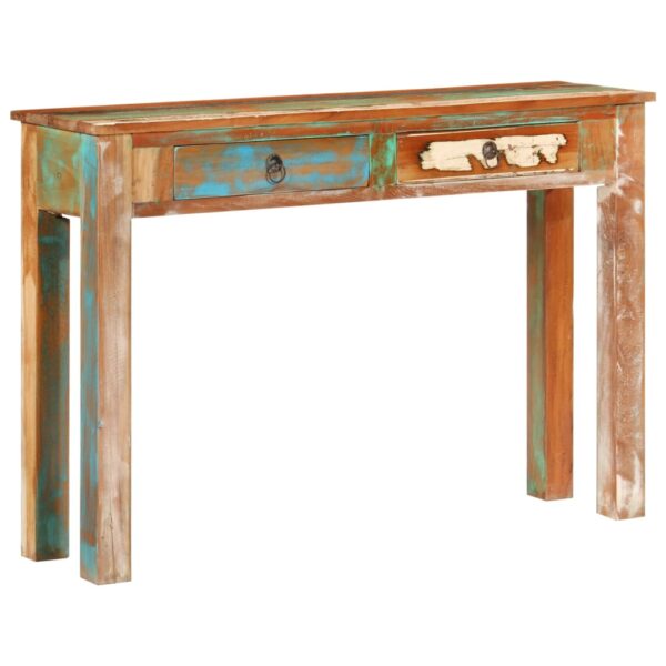 vidaXL Console Table 43.3"x11.8"x29.5" Solid Wood Reclaimed