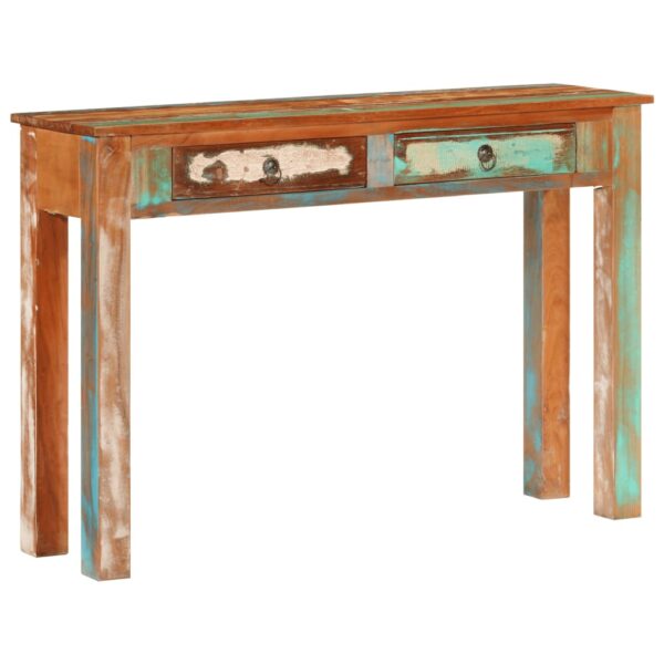 vidaXL Console Table 43.3"x11.8"x29.5" Solid Wood Reclaimed - Image 11