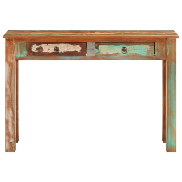 vidaXL Console Table 43.3"x11.8"x29.5" Solid Wood Reclaimed - Image 3