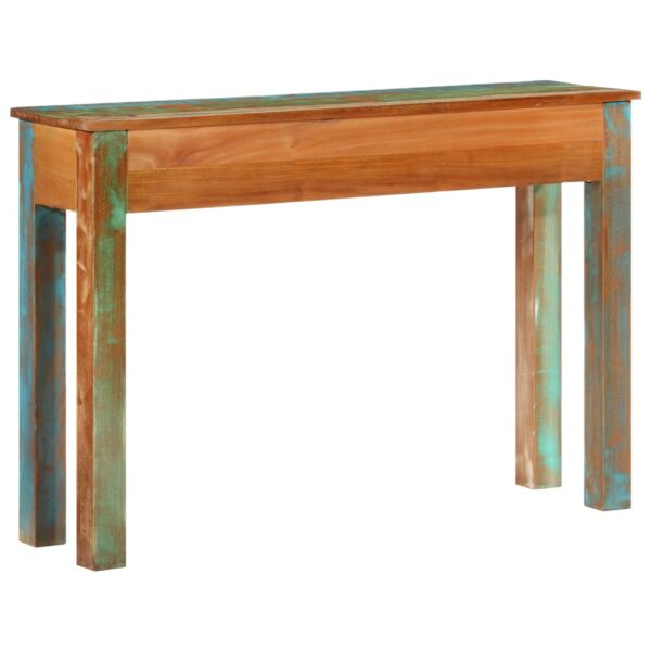 vidaXL Console Table 43.3"x11.8"x29.5" Solid Wood Reclaimed - Image 4