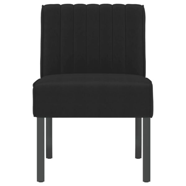 vidaXL Slipper Chair Black Velvet - Image 3