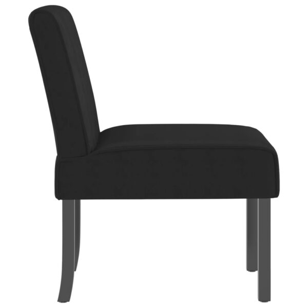 vidaXL Slipper Chair Black Velvet - Image 4