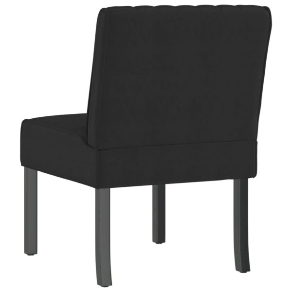 vidaXL Slipper Chair Black Velvet - Image 5