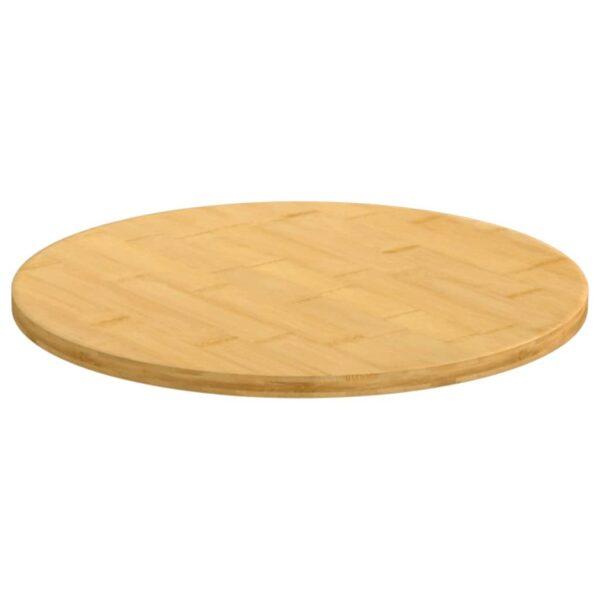 vidaXL Table Top Ã˜11.8"x0.6" Bamboo - Image 2