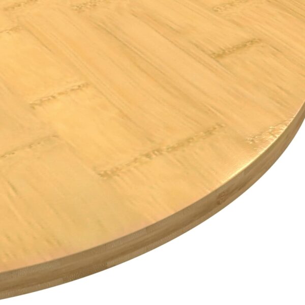 vidaXL Table Top Ã˜11.8"x0.6" Bamboo - Image 3