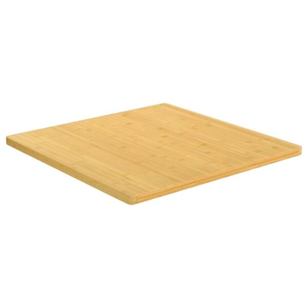 vidaXL Table Top 27.6"x27.6"x1" Bamboo - Image 2