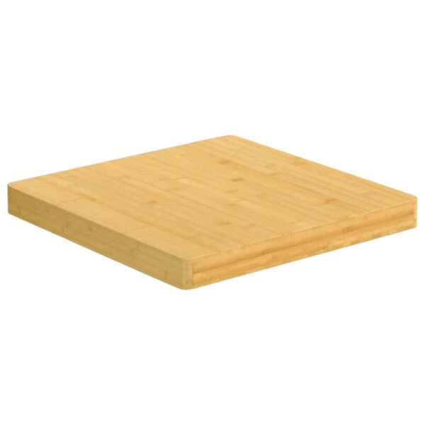 vidaXL Table Top 19.7"x19.7"x1.6" Bamboo - Image 2