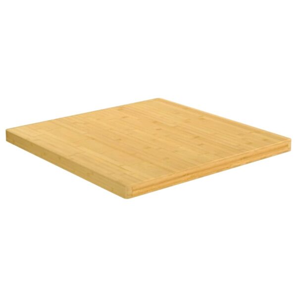 vidaXL Table Top 27.6"x27.6"x1.6" Bamboo - Image 2