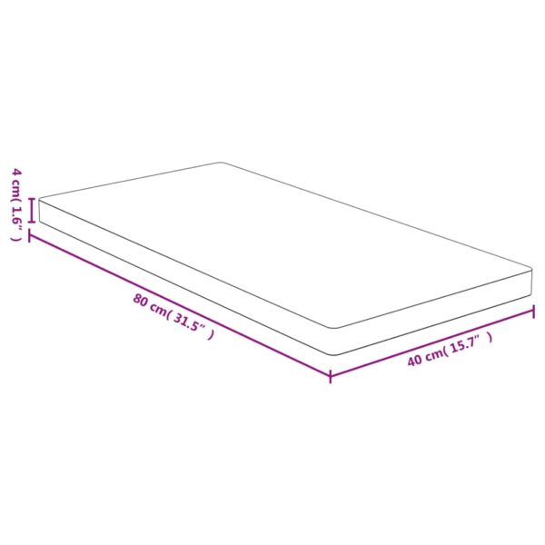 vidaXL Table Top 15.7"x31.5"x1.6" Bamboo - Image 4