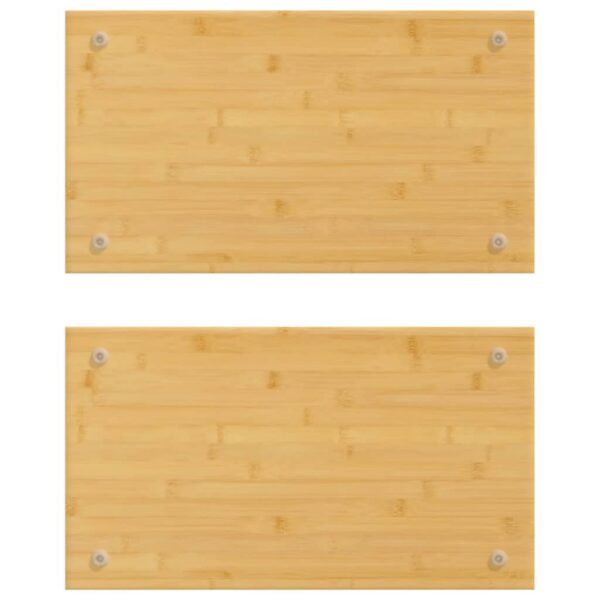 vidaXL Cooker Covers 2 pcs 19.7"x11"x0.6" Bamboo - Image 2