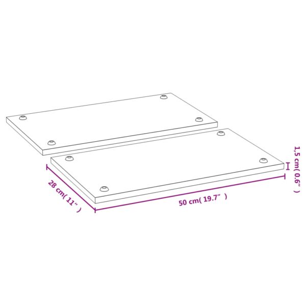 vidaXL Cooker Covers 2 pcs 19.7"x11"x0.6" Bamboo - Image 4