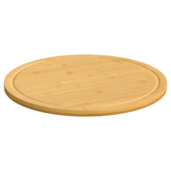 vidaXL Chopping Boards 6 pcs Ã˜15.7"x0.6" Bamboo - Image 2