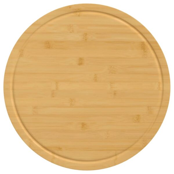 vidaXL Chopping Boards 6 pcs Ã˜15.7"x0.6" Bamboo - Image 4