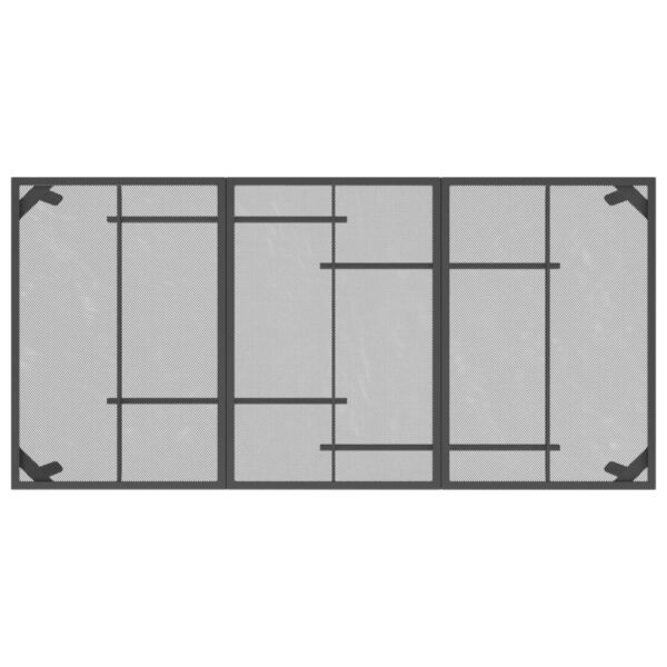 vidaXL Patio Table Anthracite 65"x31.5"x28.3" Steel Mesh - Image 5