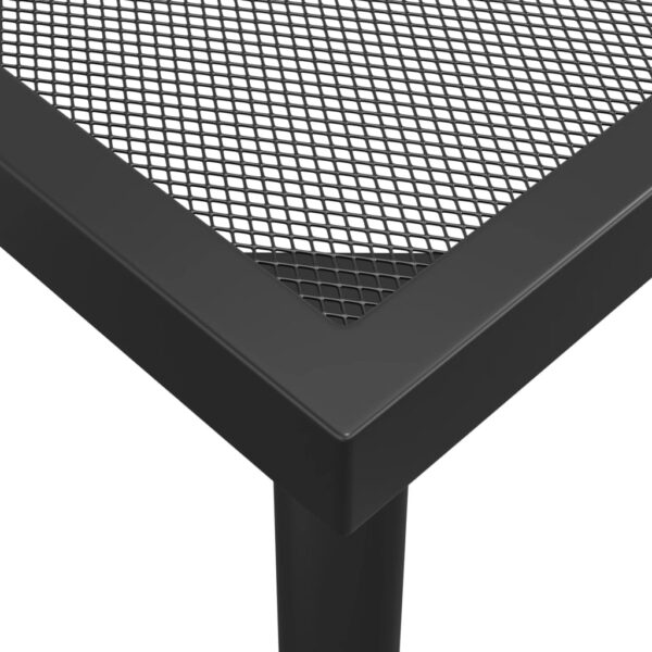 vidaXL Patio Table Anthracite 65"x31.5"x28.3" Steel Mesh - Image 6