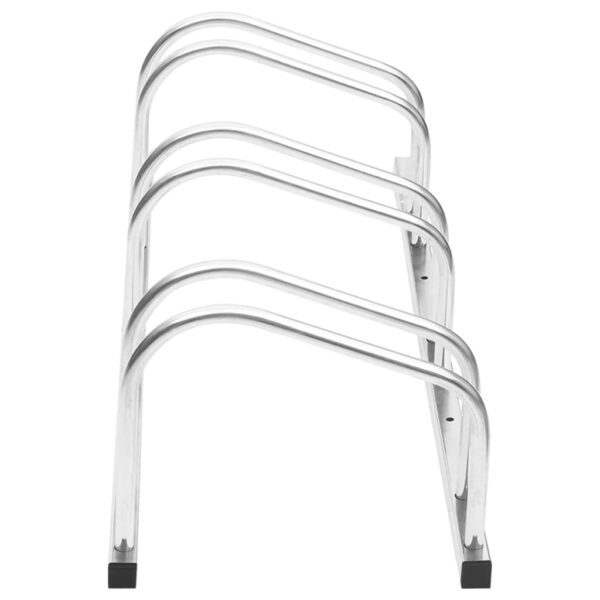 vidaXL Bike Rack for 3 Bikes Galvanized Steel - Image 3