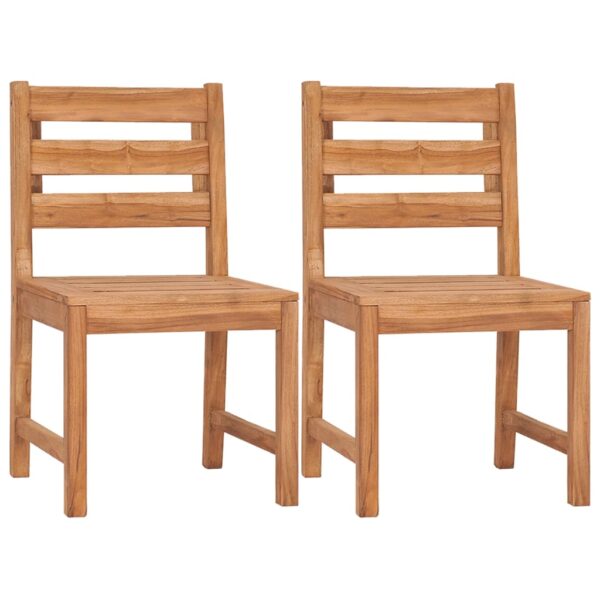 vidaXL 3 Piece Patio Dining Set Solid Wood Teak - Image 4