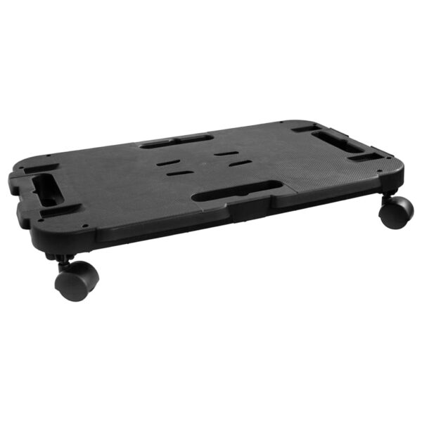 vidaXL Transport Trolleys 2 pcs Black Polypropylene 440.9 lb - Image 3