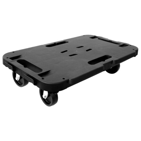 vidaXL Transport Trolleys 2 pcs Black Polypropylene 661.4 lb - Image 3