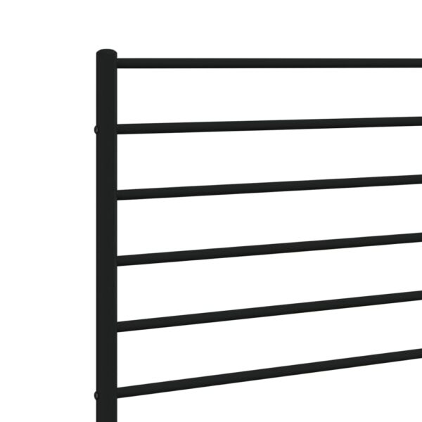 vidaXL Metal Headboard Black 39.4" - Image 6