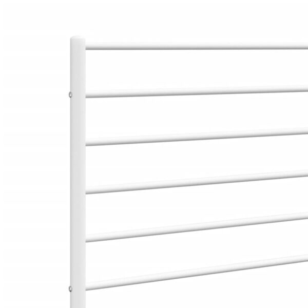 vidaXL Metal Headboard White 39.4" - Image 6