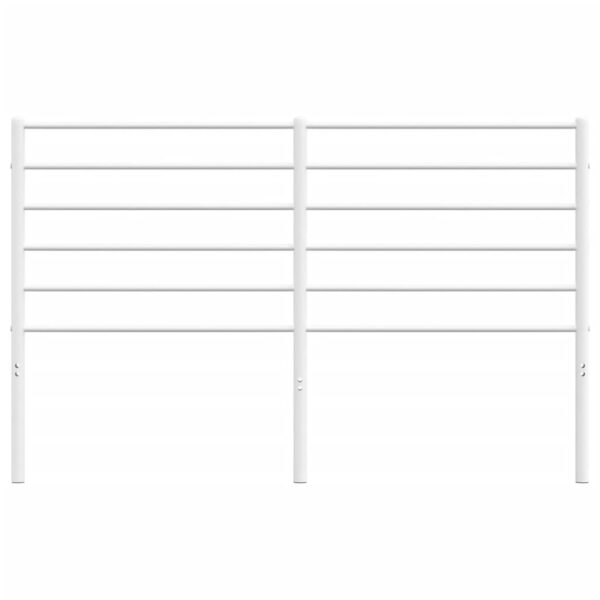 vidaXL Metal Headboard White 53.1" - Image 4