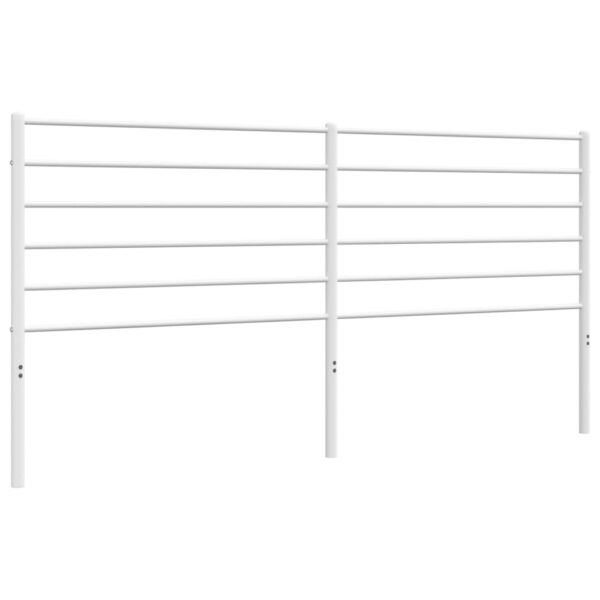 vidaXL Metal Headboard White 70.9" - Image 2