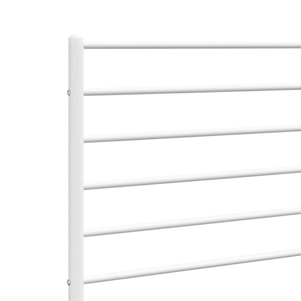 vidaXL Metal Headboard White 70.9" - Image 6