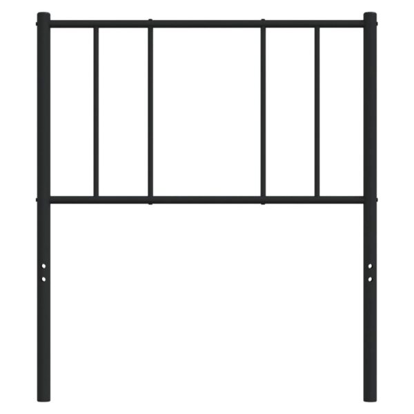 vidaXL Metal Headboard Black 39.4" - Image 4