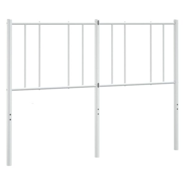 vidaXL Metal Headboard White 59.1" - Image 2