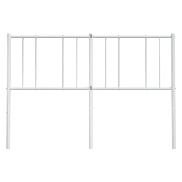 vidaXL Metal Headboard White 59.1" - Image 4