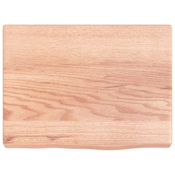 vidaXL Bathroom Countertop Light Brown 15.7"x11.8"x(0.8"-1.6") Treated Solid Wood - Image 3