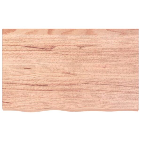 vidaXL Bathroom Countertop Light Brown 31.5"x19.7"x(0.8"-2.4") Treated Solid Wood - Image 3