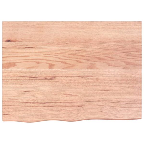 vidaXL Bathroom Countertop Light Brown 31.5"x23.6"x(0.8"-1.6") Treated Solid Wood - Image 3